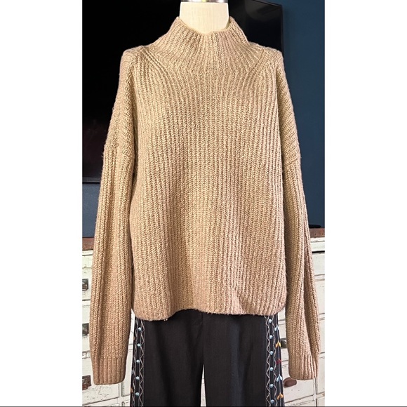 Anthropologie Mock Neck Pullover Sweater L - Picture 10 of 14